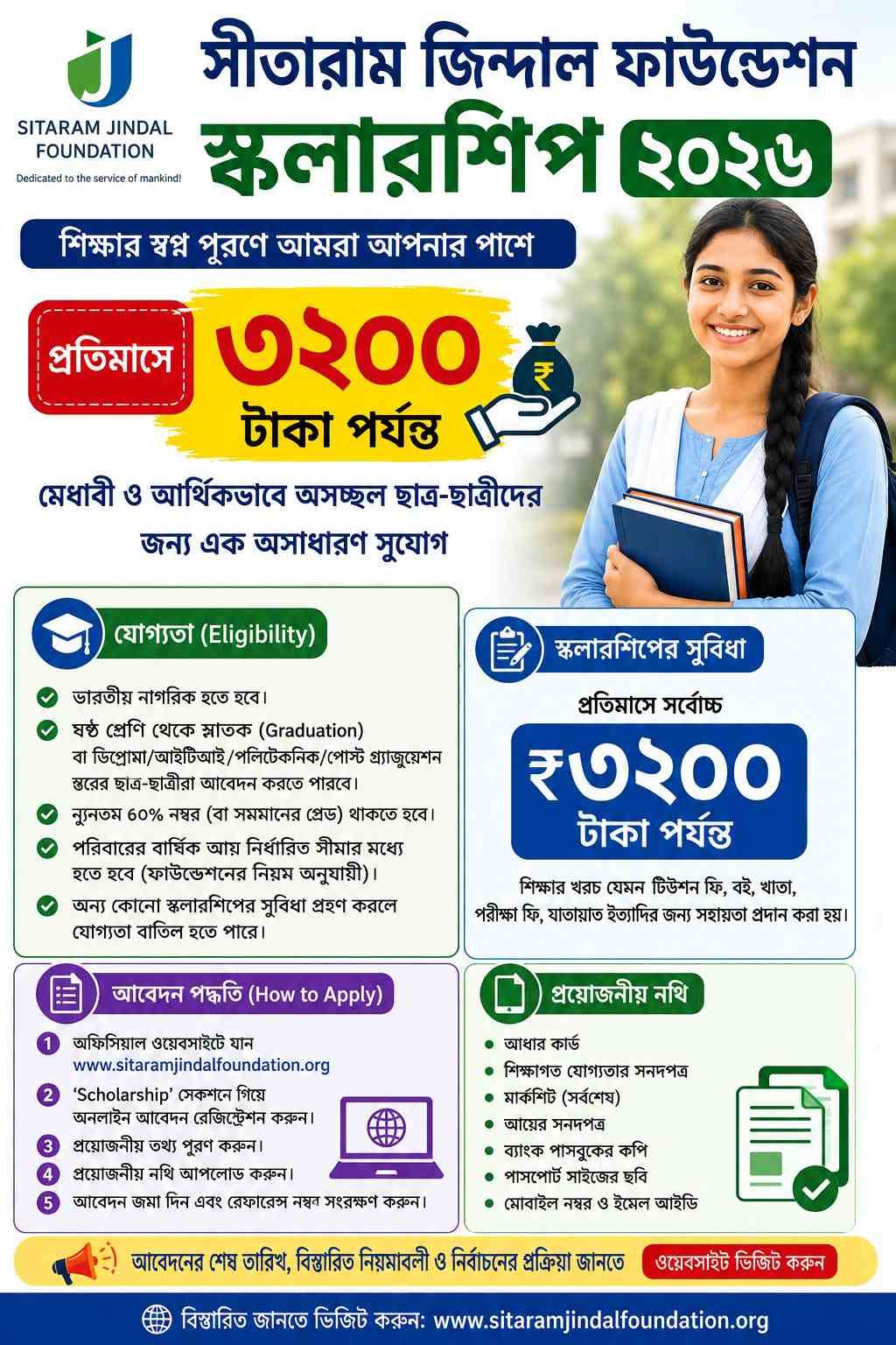 Sitaram Jindal Scholarship 2026