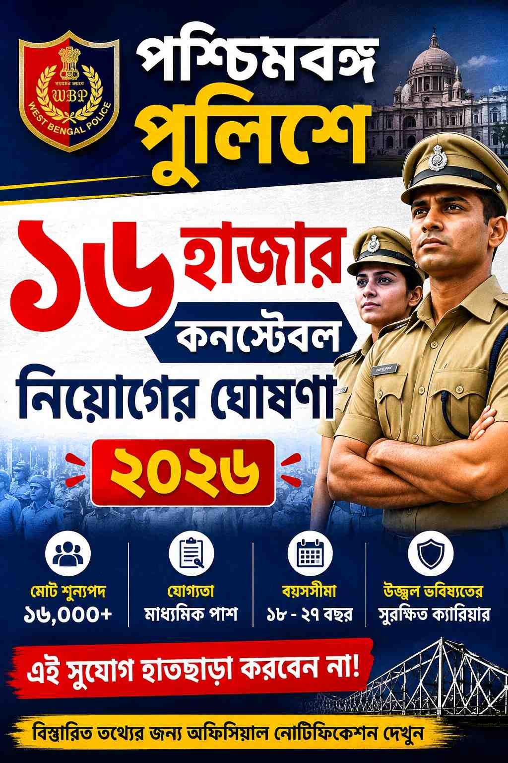 West Bengal Police Constable Recruitment 2026